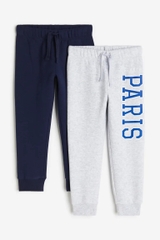 Quần nỉ xanh đậm / Paris (tách set)