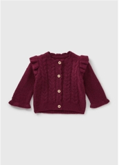 Áo cardigan đỏ đun