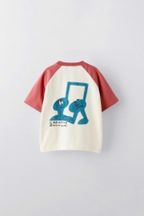 Áo phông raglan đỏ / Creative Rhythm
