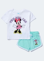 Set cộc tay xanh bạc hà / Minnie