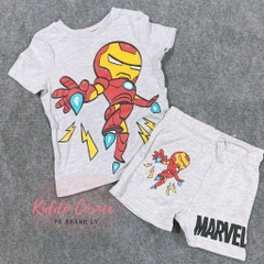 Set cộc tay xám nhạt / Iron Man