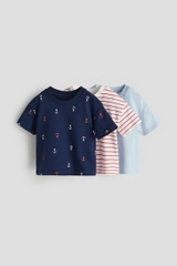 Áo phông (3 áo) navy / mỏ neo