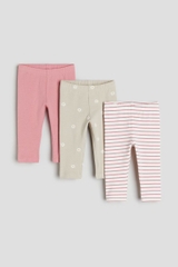 Quần leggings (3 quần) hồng đậm
