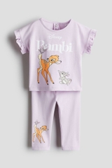 Set cộc tay tím nhạt / Bambi