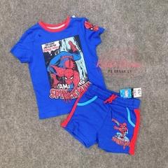 Set cộc tay xanh biển / Spiderman