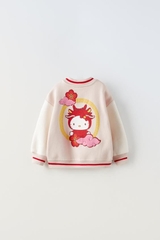 Áo bomber trắng ngà / Kitty