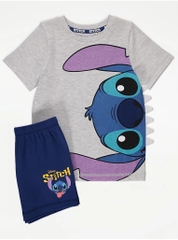 Set cộc tay xám nhạt / Stitch