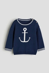 Áo len navy / mỏ neo