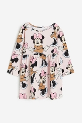 Váy dài tay hồng nhạt / Minnie