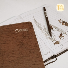 Sổ tay A5 kẻ ngang SHIMAO bìa da  70gsm, 150 trang