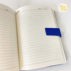 HÀNG ĐẶT Sổ A5 kẻ ngang bìa da khuy từ 70gsm,200 trang, để thẻ