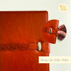 Sổ tay B5 kẻ ngang bìa da HỌA TIẾT 70gsm, 200 trang, cài bút, để thẻ