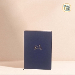 HÀNG ĐẶT Sổ A5 giấy trơn in logo bìa da 80gsm,200 trang