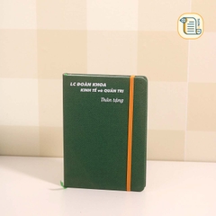 HÀNG ĐẶT Sổ A5 kẻ ngang bìa da vân vải in logo công ty 70gsm,200 trang