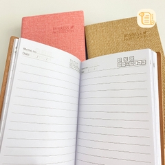 Sổ tay bỏ túi kẻ ngang BUSINESS bìa da 70gsm, 200 trang