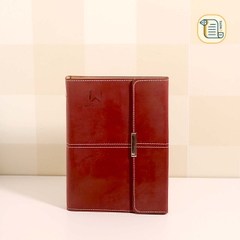 HÀNG ĐẶT Sổ còng ba khúc B5 kẻ ngang bìa da 70gsm,200 trang, ngăn phụ, cài bút
