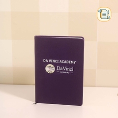 HÀNG ĐẶT Sổ A5 kẻ ngang bìa da tím 70gsm,200 trang