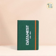 HÀNG ĐẶT Sổ A5 kẻ ngang bìa da vân vải in logo công ty 70gsm,200 trang
