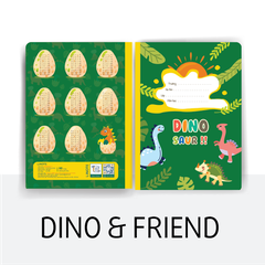 Vở 5 ô ly DINOSAUR 48-80 trang, 80gsm