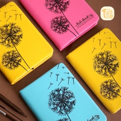 Sổ tay A6 kẻ ngang Bồ Công Anh bìa da 70gsm, 240 trang