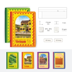 Vở kẻ ngang VIETNAM TRAVEL 80-120 Trang, 70gsm