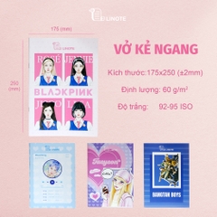 Vở kẻ ngang KPOP-2 72-200 Trang, 60gsm