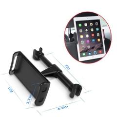 Kẹp Điện Thoại Ipad Mini Gắn Ghế Sau Ô Tô Chất Liệu Hợp Kim Nhựa ABS