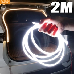DẢI ĐÈN LED CỐP XE TỰ ĐỘNG 2M - 4M – SILICON CAO CẤP– ÁNH SÁNG 360° – LẮP ĐẶT DỄ DÀNG 12V