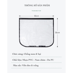 Tấm Che Mưa Ổ Sạc Xe Ô Tô Điện – Nam Châm Hít Chắc, Chống Nước, Dễ Lắp Đặt