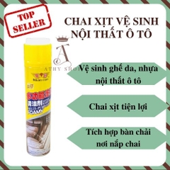 Bình Xịt Vệ Sinh Nội Thất Ô Tô-3 Trong 1 Làm Sạch Khử Mùi Kháng Khuẩn