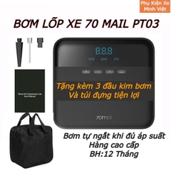 Bơm Ô Tô Xiaomi 70mai TP03 Chính Hãng – Bơm Điện Đa Năng, Tự Động Ngắt
