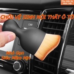 Chổi vệ sinh nội thất ô tô có nắp đậy – Lông mềm làm sạch các khe kẽ
