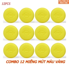 Combo 6–12 Mút Xốp Đánh Bóng Sơn & Nội Thất Ô Tô Xe Máy – Hình Tròn 10cm