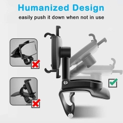 Giá Đỡ Điện Thoại Ô Tô Đa Năng Xoay 360° – Gắn Taplo, Gương, Che Nắng