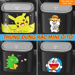 Thùng Rác Mini Để Ô Tô Đa Năng Gắn Cửa Xe, Sau Ghế , Nhựa ABS Cao Cấp
