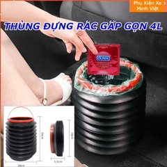 Thùng Rác Mini Để Ô Tô Đa Năng Gắn Cửa Xe, Sau Ghế , Nhựa ABS Cao Cấp