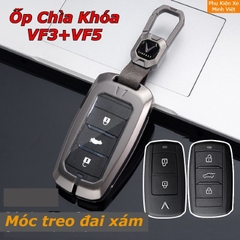 Ốp Chìa Khóa Xe VinFast VF3, VF5 - Dùng Chung Mẫu Mới