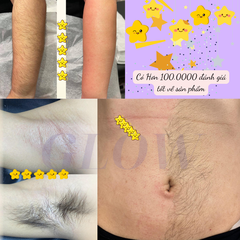 Combo 300gr Sáp Wax Sữa Dừa + Nồi Nấu Sáp ProWax 200 Chống Dính Mini GLOW WAXING Tặng Que CHE TÊN SẢN PHẨM - 1013