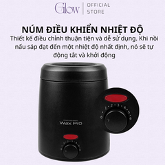 Combo 300gr Sáp Dừa Hồng Cao Cấp, Cho Da Nhạy Cảm, Siêu Bám Lông + Nồi Nấu Sáp ProWax200 Chống Dính Mini GLOW WAXING + Mỡ Trăn Hoa Nhài 10ml Tặng Que CHE TÊN - 1013