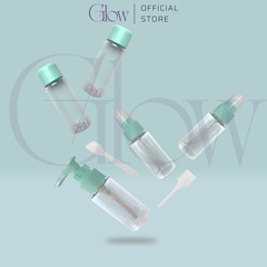 Bộ Chiết Mỹ Phẩm Du Lịch 5 Món GLOW WAXING Nhỏ Gọn, Tiện Lợi Kèm Túi Zip Siêu Xinh