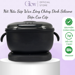 Combo Nồi Nấu Sáp Wax Lông Silicon + 100Gr Sáp Dừa Xanh Cao Cấp, Phù Hợp Cho Da Nhạy Cảm + Mỡ Trăn N'store GLOWWAXING CHE TÊN - 1092