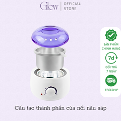 Combo Nồi Đun Sáp Wax Lông ProWax 100 + 100gram Sáp Dừa Hồng Wax Lông Cao Cấp,Siêu Bám Lông, Dành Cho Mọi Loại Da GLOW WAXING Tặng Que CHE TÊN - 8582