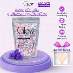 Sáp Wax Lông Nóng Galaxy Premium Mix 3 Màu Siêu Bám Lông GLOWWAXING Dùng Cho Mọi Loại Da Tặng Que Gỗ Phết Sáp