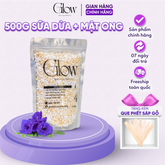 Sáp Wax Lông Nóng Sữa Dừa Mix Mật Ong GLOWWAXING Dùng Cho Mọi Loại Da, Bám Lông Tốt Thơm Nhẹ CHE TÊN SẢN PHẨM