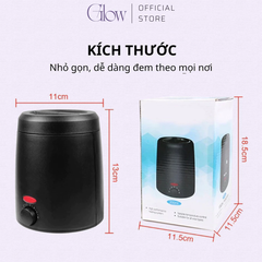 Combo 300gr Sáp Wax Sữa Dừa + Nồi Nấu Sáp ProWax 200 Chống Dính Mini GLOW WAXING Tặng Que CHE TÊN SẢN PHẨM - 1013