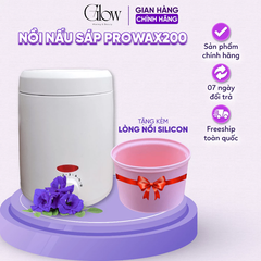 Combo 100gr Sáp Ngọc Trai Premium + Nồi Nấu Sáp Wax Lông Chống Dính Mini 200 GLOW WAXING