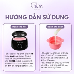 Nồi Nấu Sáp Wax Lông Chống Dính Silicone Điện Cao Cấp Gấp Gọn Tiện Lợi GLOW WAXING CHE TÊN SẢN PHẨM - 1092