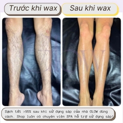Combo 100Gr Sáp Wax Lông Ngọc Trai + Mỡ Trăn Nguyên Chất 100% Siêu Bám Lông Dùng Cho Da Nhạy Cảm GLOW WAXING CHE TÊN
