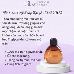 Combo Nồi Nấu Sáp Wax Lông Silicon + 100Gr Sáp Dừa Xanh Cao Cấp, Phù Hợp Cho Da Nhạy Cảm + Mỡ Trăn N'store GLOWWAXING CHE TÊN - 1092