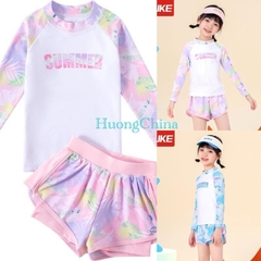 Đồ Bơi YLike dài tay chống nắng bé gái QCCCH78